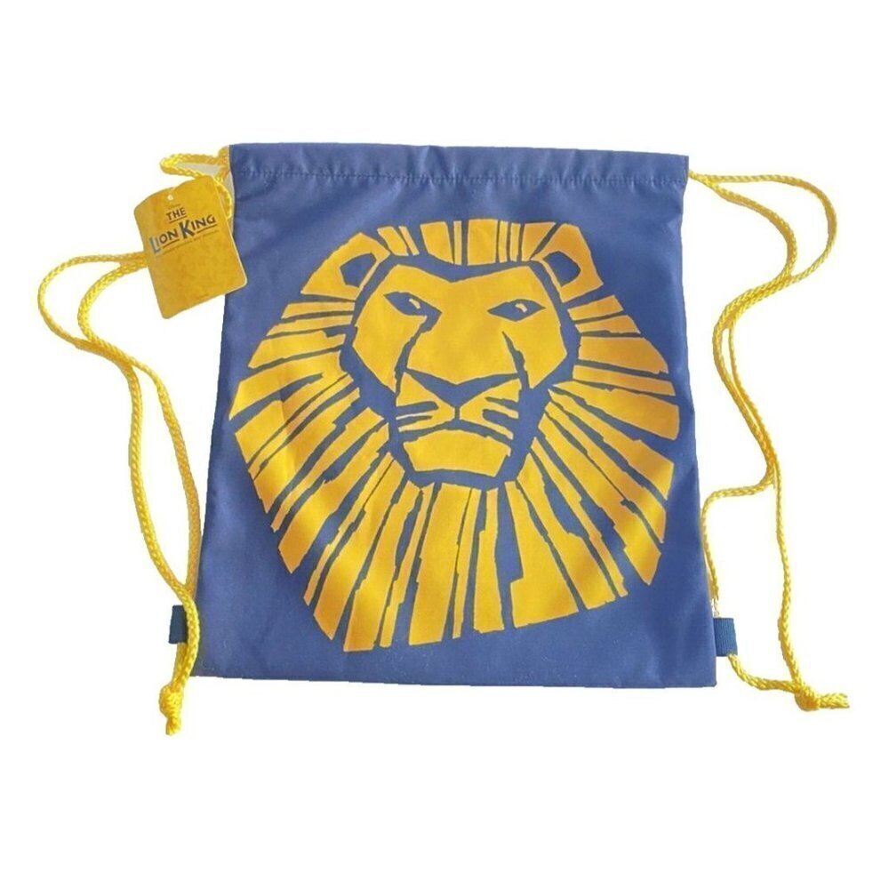 Disney The Lion King Broadway Musical Drawstring Backpack Cinch Bag New  NWT